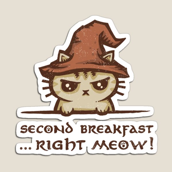 Item preview, Second Breakfast Right Meow designed and sold by kg07.