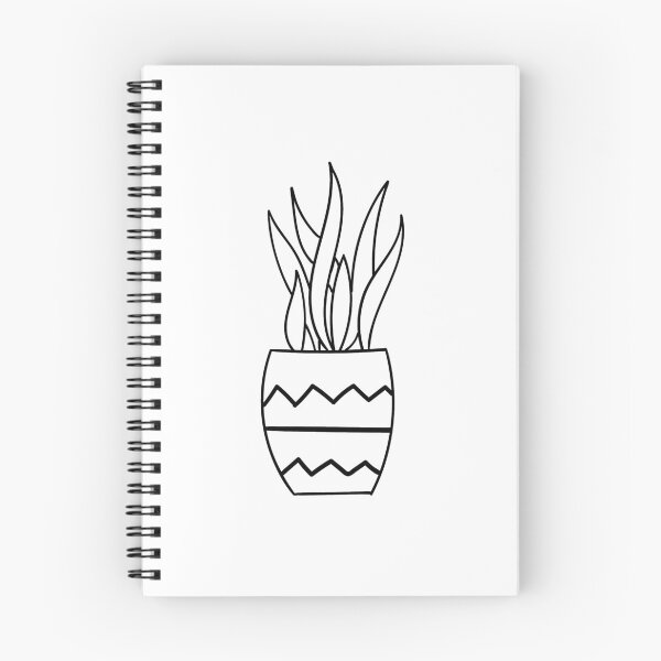 Item preview, Planta de casa Sansevieria Snake Plant - Arte lineal en blanco y negro designed and sold by DesignLabMedia.