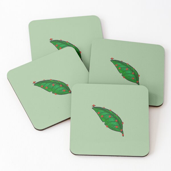 Item preview, Ladybugs on a leaf designed and sold by Salem Scribbles.