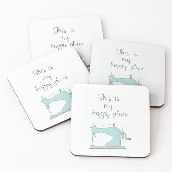 Item preview, This is my happy place - seamstress, sewing machine. designed and sold by Marianne1108.