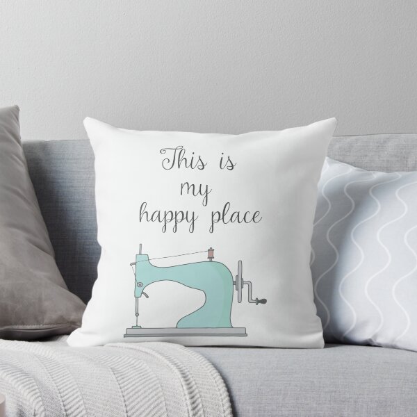 Item preview, This is my happy place - seamstress, sewing machine. designed and sold by Marianne1108.