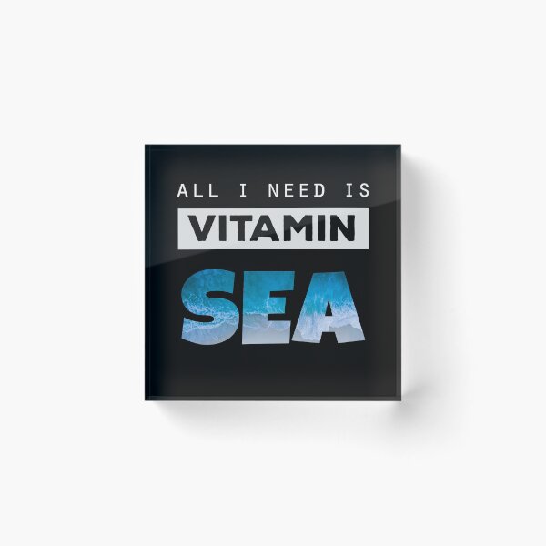 Item preview, All I Need Is Vitamin Sea designed and sold by Harsh Giri.