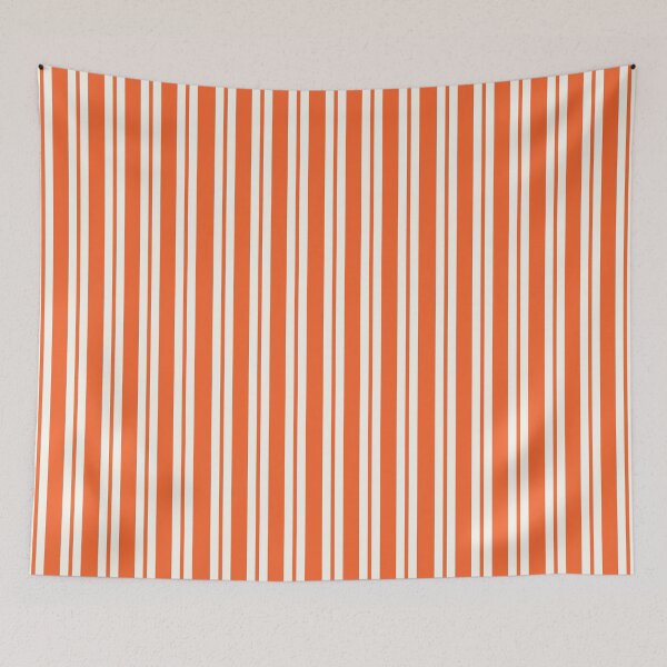 Item preview, Double Stripes Classic Stripe Pattern in Orange and Nearly White designed and sold by kierkegaard.
