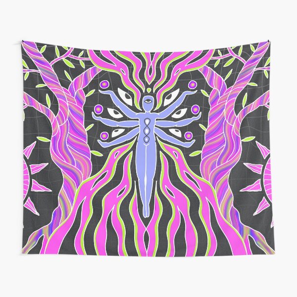 active psychedelic tapestry led