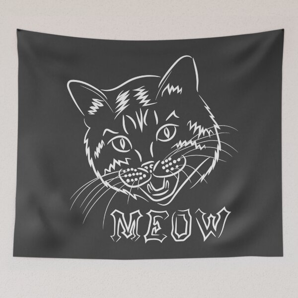 Item preview, Cat Head Meow Line Style designed and sold by tuzlay.