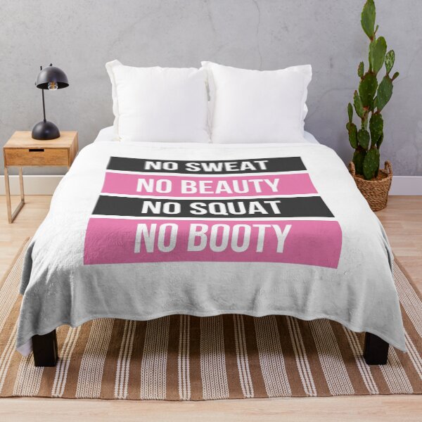Item preview, No Sweat No Beauty No Squat No Booty designed and sold by ClaudiaGrosso.
