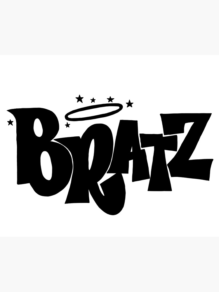 "Bratz Logo Black" Poster By ReigningInHell | Redbubble