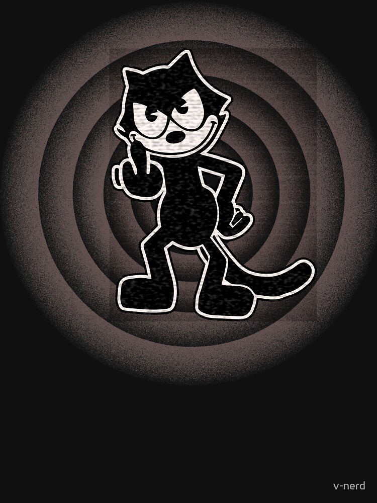 Thumbnail 7 of 7, Essential T-Shirt, Felix flips the bird designed and sold by v-nerd.