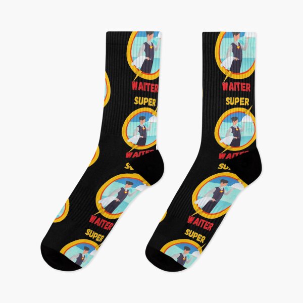 Item preview, super waiter - funny Waiter Superhero designed and sold by Izemiro.