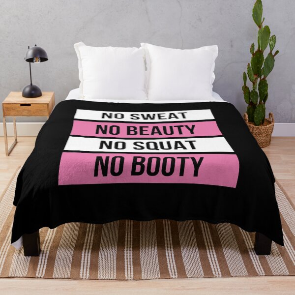 Item preview, No Sweat No Beauty No Squat No Booty designed and sold by ClaudiaGrosso.