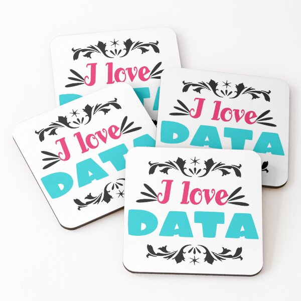 Item preview, Funny science quotes I love data, gift idea for lovers science and technology designed and sold by Mac Store.