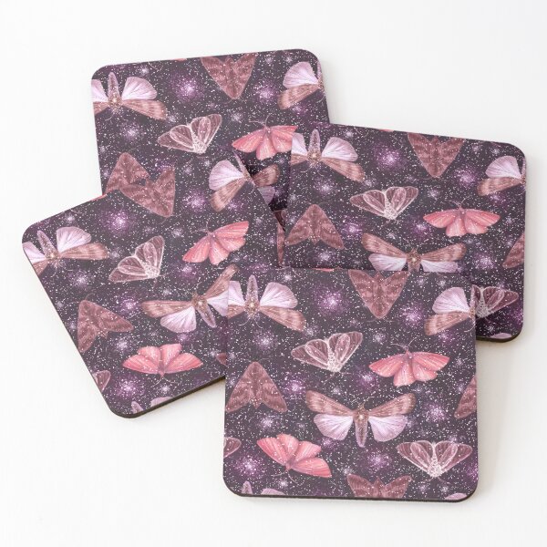 Item preview, Night moths seamless pattern on dark purple. Wild life. designed and sold by Yulia Chepurova.