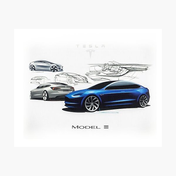 Artikelvorschau, TESLA.MODEL3.SKETCH entworfen und verkauft von stephylee88.