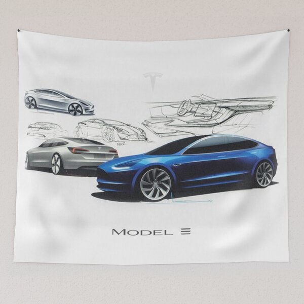 Item preview, TESLA.MODEL3.SKETCH designed and sold by stephylee88.