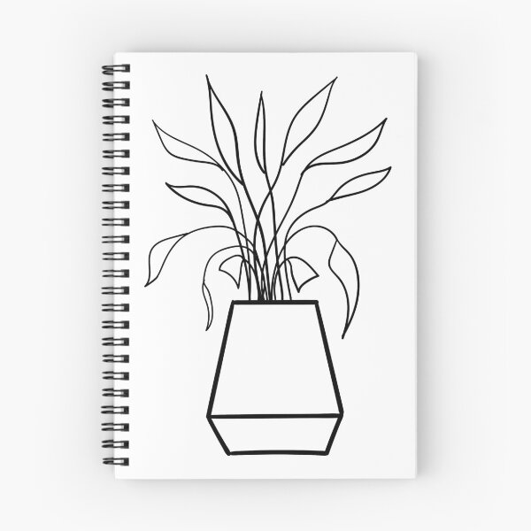 Item preview, Calathea Exotica Prayer Plant House Plant - Black and White Line Art designed and sold by DesignLabMedia.