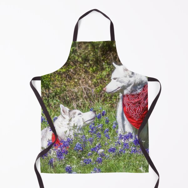 Item preview, Huskies in Blue Bonnets designed and sold by May Finch.