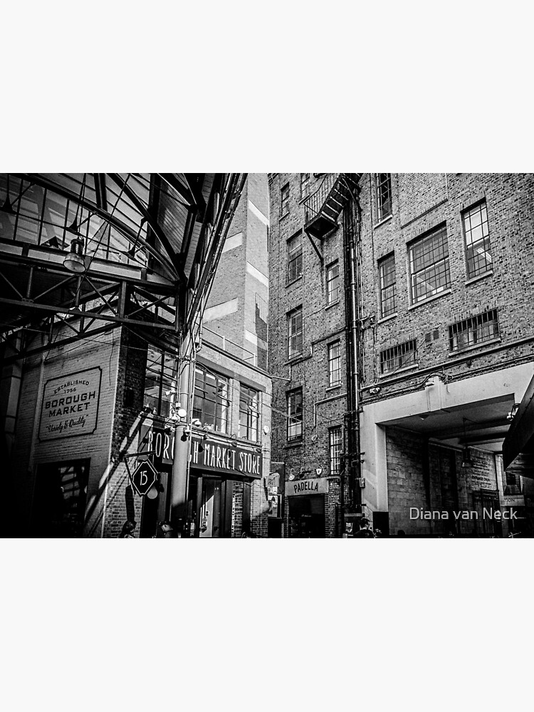 Le vintage industriel Borough Market Londres Photo noir et blanc Puzzle