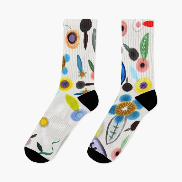 Item preview, Enchanté Noir boutiques flowers off white designed and sold by rupydetequila.