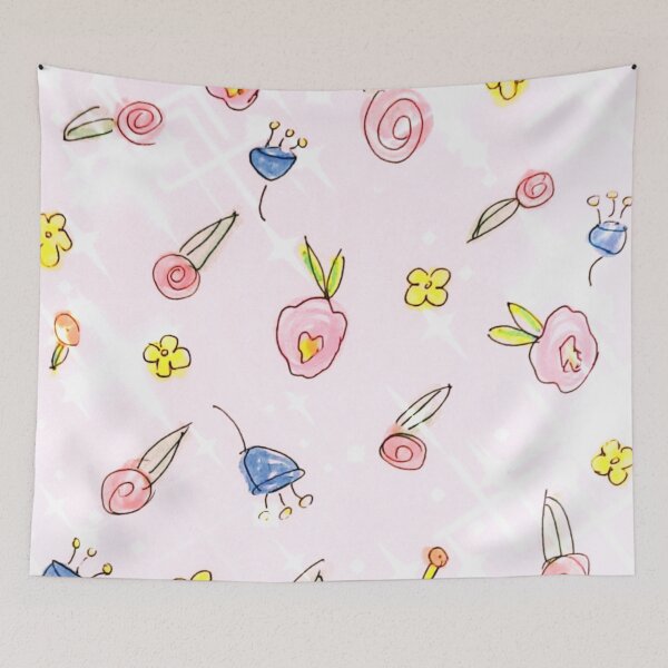 Item preview, Flower Medley-Pink designed and sold by Designs By YL.