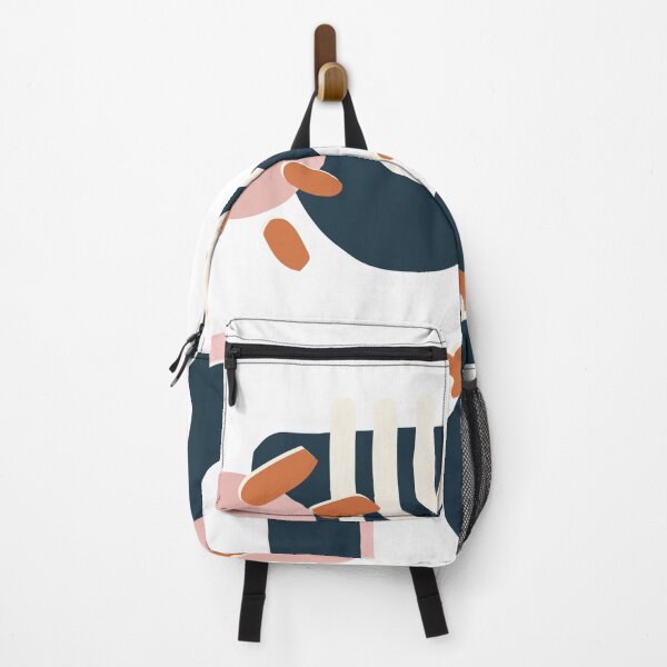 Item preview, Navy Pink and Orange Abstract designed and sold by MyasMakings.
