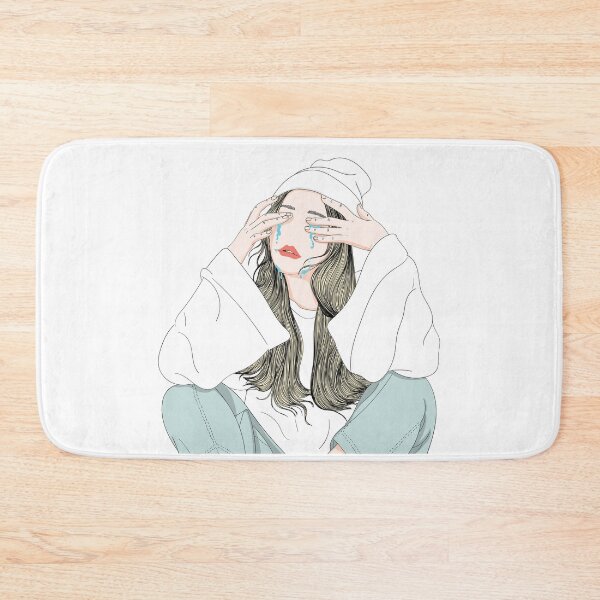Item preview, Drawn Crying Girl With Tears designed and sold by indiebeetees.