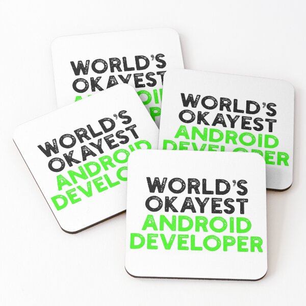 Item preview, World's Okayest Andriod Developer designed and sold by Tech-e-Tees.