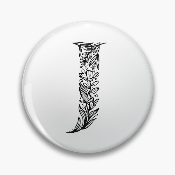 Item preview, Letter J monogram floral design designed and sold by TotallyType.