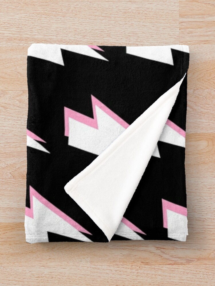 Black and best sale pink throw blanket