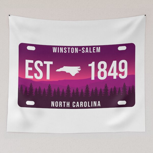 Item preview, Winston-Salem North Carolina Mountain License Plate  designed and sold by merchzy.