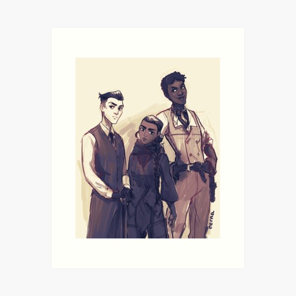 Three of Crows- LINK TO NEW VERSION IN DESCRIPTION Art Print