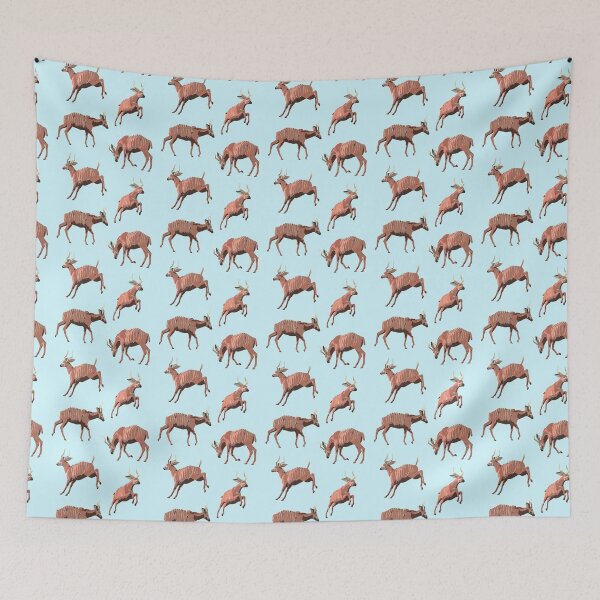 Item preview, 4 Bongo Antelope on a Sky Blue Background designed and sold by Kay Patterson.