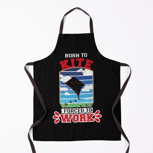 Item preview, Born to Kite Forced to Work, Funny Kite Quote designed and sold by orangeblue21.