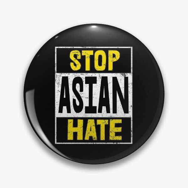 Item preview, Stop Asian Hate AAPI Asian Lives Matter Black and Yellow Distressed designed and sold by American-Proud.