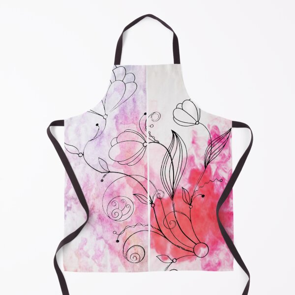 Item preview, Flower Doodle Watercolor Diptych designed and sold by Designs By YL.