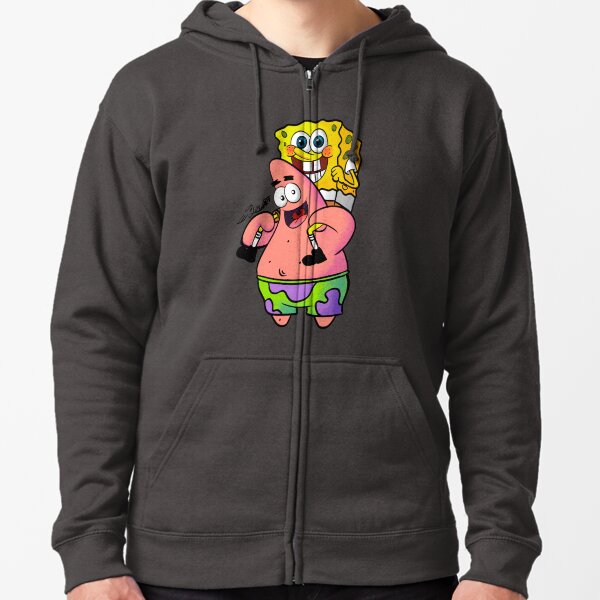 matching spongebob and patrick moletom com capuzs