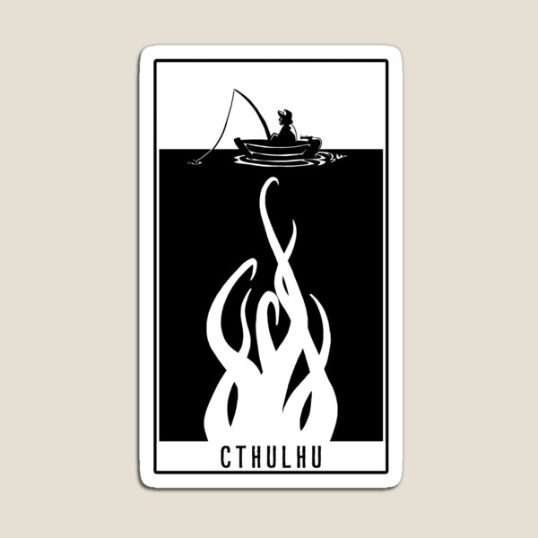 It came from below (black on white) Magnet