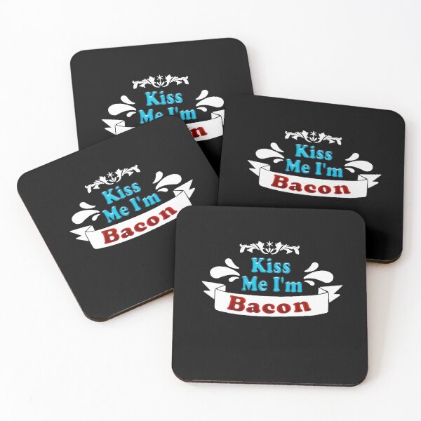 Item preview, Funny food quotes Kiss Me I'm Bacon, gift idea for lovers bacon, food, cooking designed and sold by Mac Store.