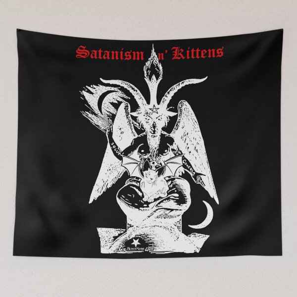 Item preview, Satanism and Kittens designed and sold by Black Star.