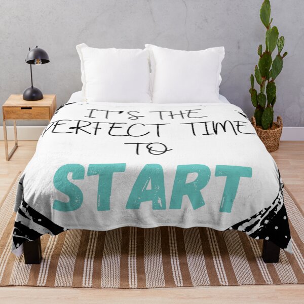 Item preview, Perfect Time To Start Quote designed and sold by MotivationFlow.