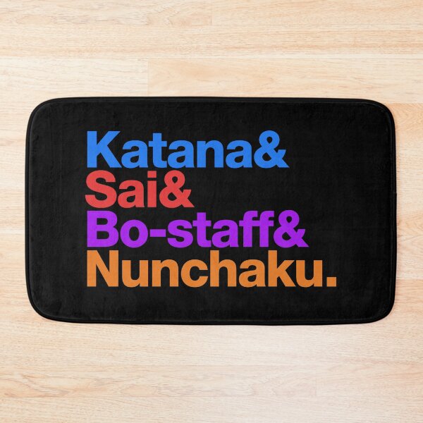 Item preview, Teenage Mutant Ninja Weapons (colour text) - TMNT designed and sold by Lolvetica.