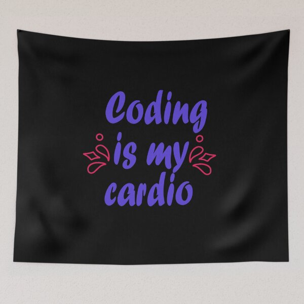 Item preview, Funny Sayings quotes Coding is my cardio,gift idea for lovers science and technology designed and sold by Mac Store.