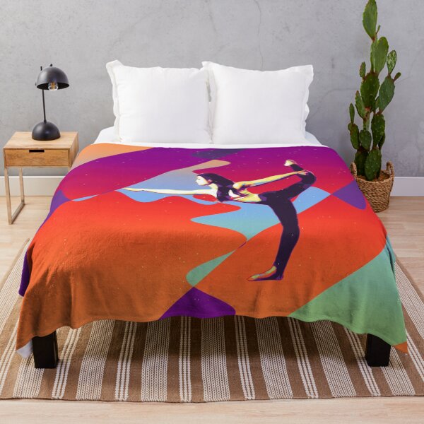 Item preview, Contemporary dancer with open arms - stylish vibrant modern art designed and sold by MintGubbins.