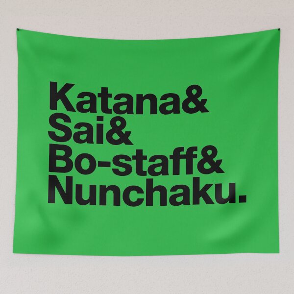 Item preview, Teenage Mutant Ninja Weapons (black text) - TMNT designed and sold by Lolvetica.