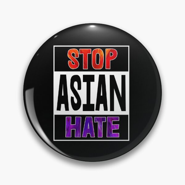 Item preview, Stop Asian Hate AAPI Asian Lives Matter - Red and Purple Square designed and sold by American-Proud.
