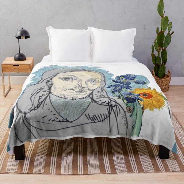 Item preview, Jesus Christ Portrait (Drawing ACCI)  Inspired by Van Gogh Style designed and sold by VanyssaGraphics.