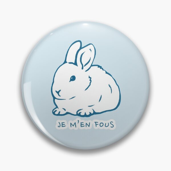 Item preview, je m'en fous (I don't care) rabbit designed and sold by Scientific Ink.