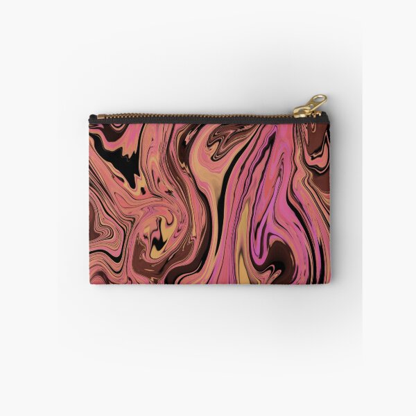Item preview, Pink and Black Abstract Swirl Digital Painting designed and sold by Hilmasart.
