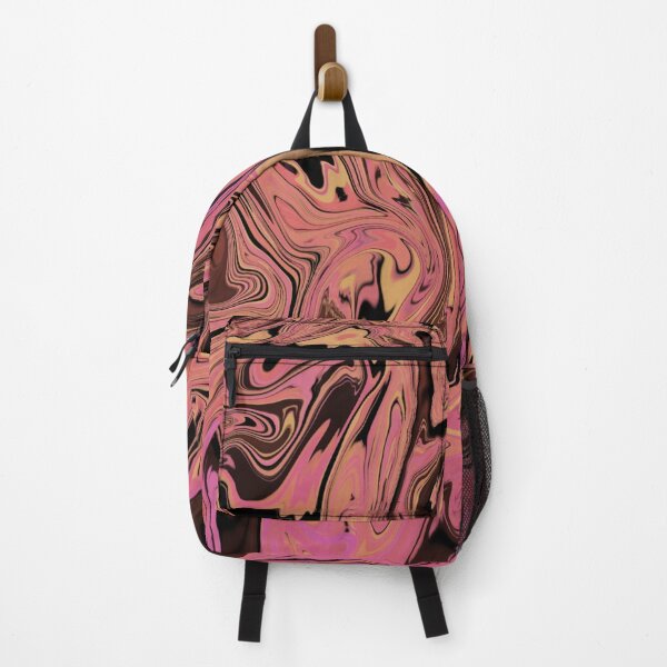 Item preview, Pink and Black Abstract Swirl Digital Painting designed and sold by Hilmasart.