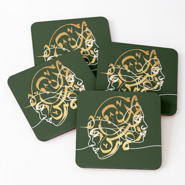 Item preview, Line art olive and gold - Jade designed and sold by TheOpulent.