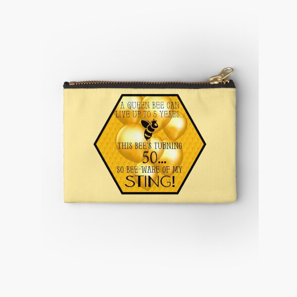 Item preview, Queen Bee Trivia...50th Birthday! (On Lt. Yellow) designed and sold by PawsitiveMum.